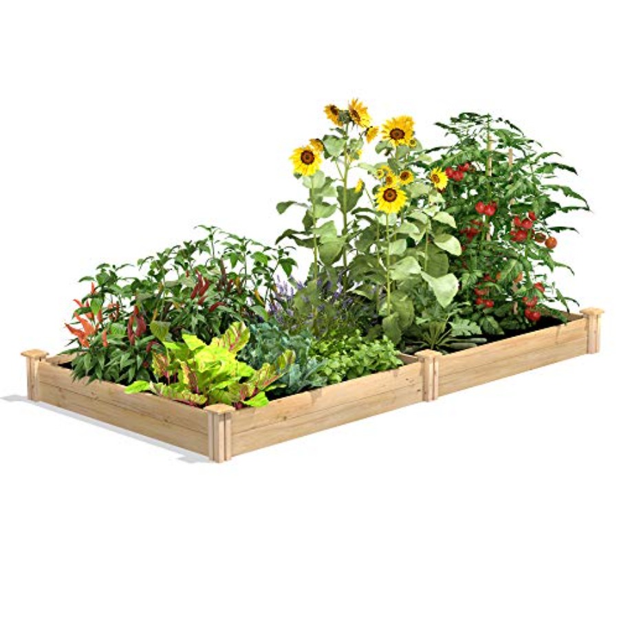 Raised Garden Bed - 실외용으로 제작된 높이 조절형 화단, 삼나무