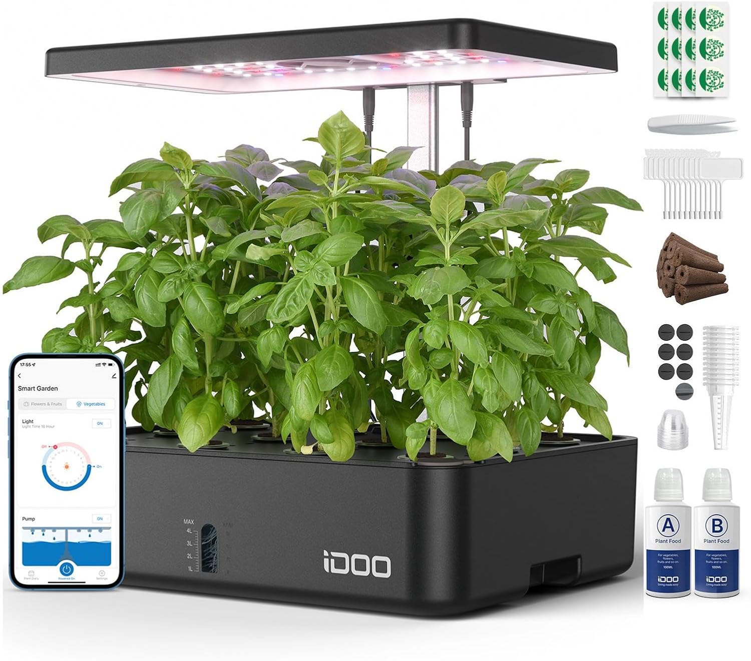 Indoor Herb Garden - 12포드 와이파이 수경재배 시스템 실내 정원