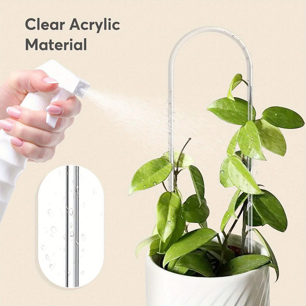 2pcs 아크릴 U 자형 식물 랙 세련된 식물 등반 프 - Indoor Herb Garden 리뷰 및 가격