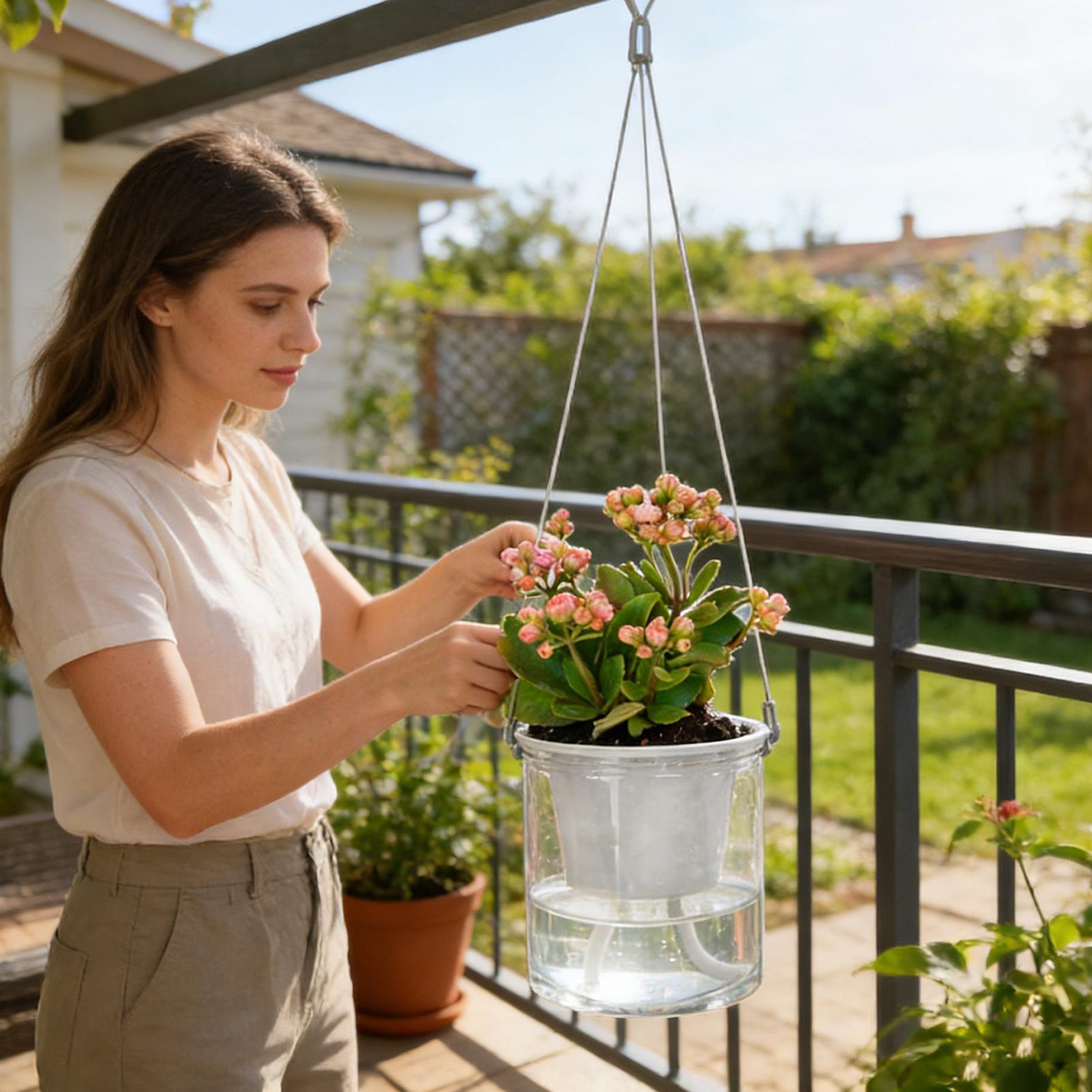 자가 급수용 식물 심지 2피스 자동 급수 로프 화분 모 - Self Watering Planter 리뷰 및 가격