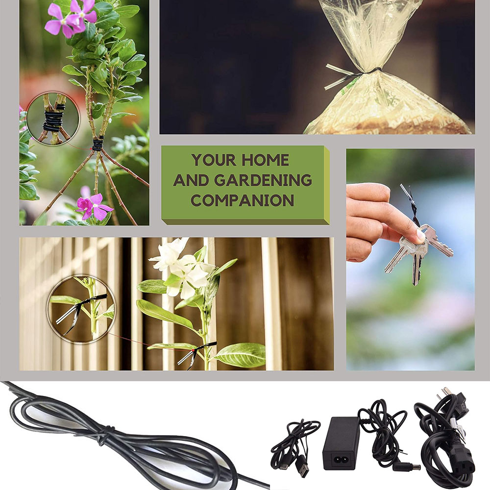 100Pcs BK WH Oblate 철 와이어 트위스트 - Indoor Herb Garden 리뷰 및 가격
