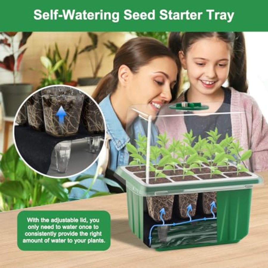 조명이 있는 묘목 트레이 6팩, 식물 재배 트레이, 습 - Seed Starter Tray 리뷰 및 가격