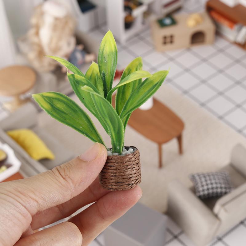 1Pcs 미니 인공 화분 식물 인형 집 녹지 장식품 1 - Plant Pot 리뷰 및 가격