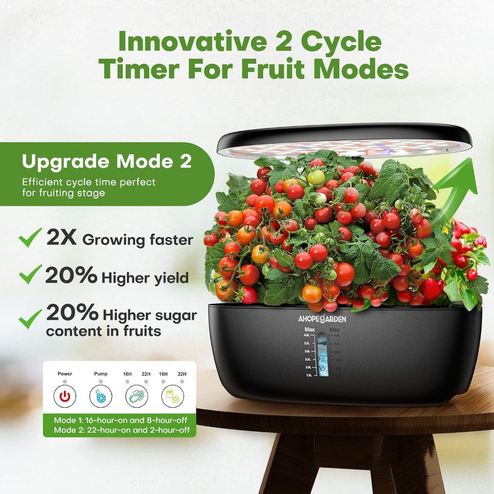 12포드 수경재배 정원(LED 성장등 포함), 실내 허 - Indoor Herb Garden 리뷰 및 가격
