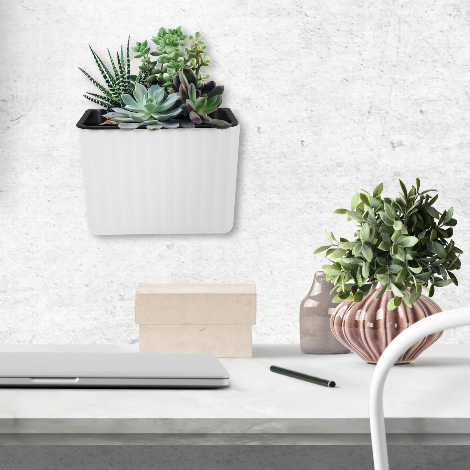 2개 벽걸이 화분 자동급수 플라스틱 걸이형 화분 실내외 - Self Watering Planter 리뷰 및 가격