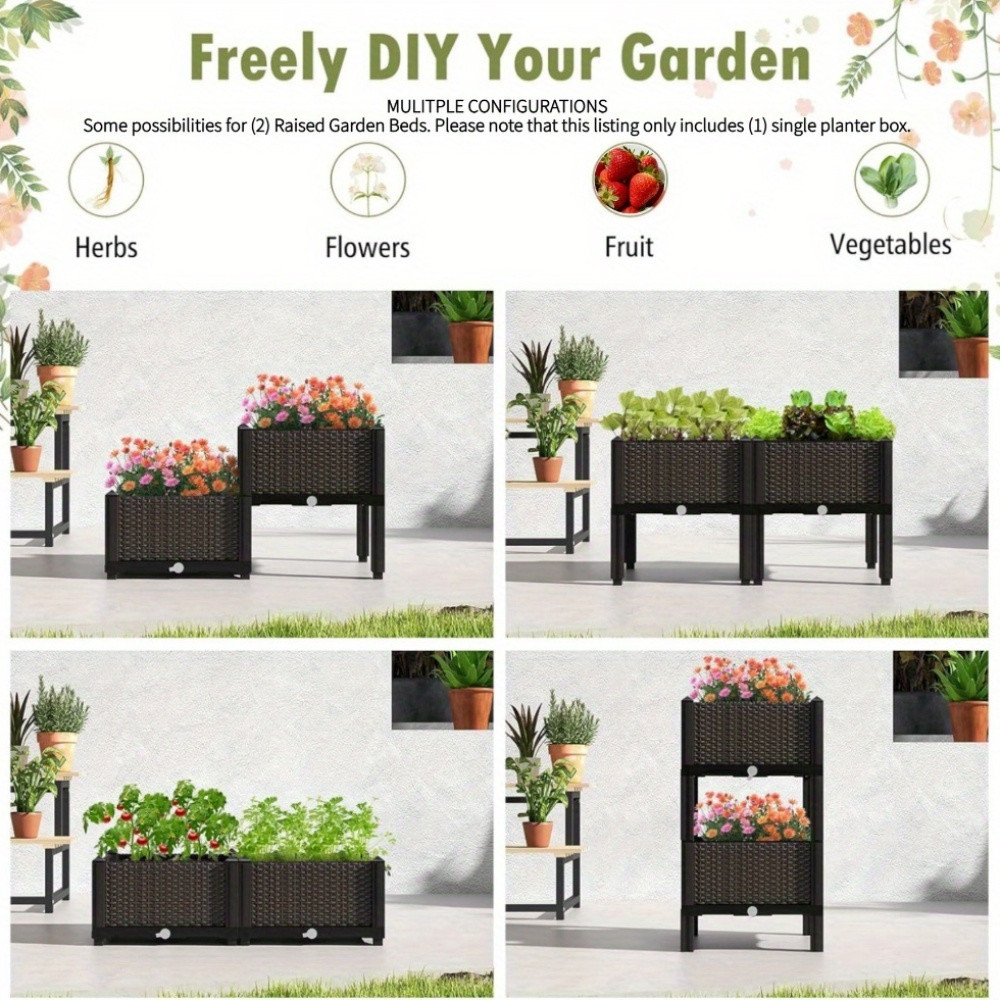 정원용 높이 조절 화분, 자동 급수 장치와 배수구가 있 - Self Watering Planter 리뷰 및 가격