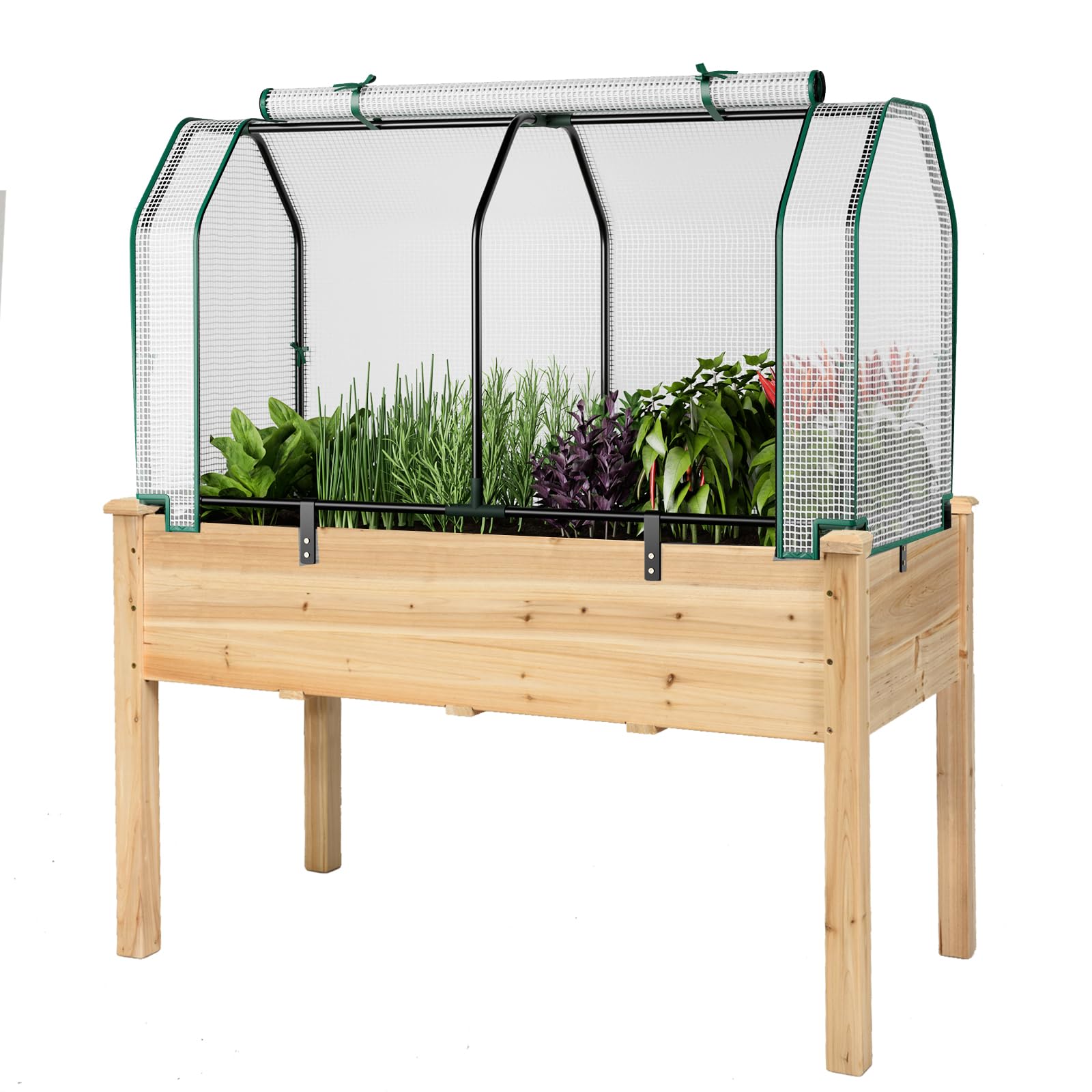 온실 덮개가 있는 높이 조절형 화단, 47인치(길이)  - Raised Garden Bed 리뷰 및 가격