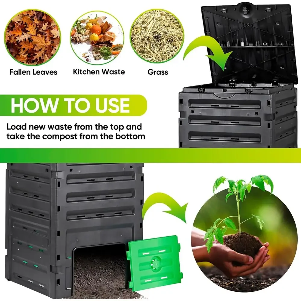 120갤런 용량 정원 퇴비통 - 간편 조립, 풍부한 흙 - Compost Bin 리뷰 및 가격